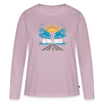 Ultramarathons Ultrarunning Ultramarathon Runners - Women's Premium Organic Long Sleeve Shirt - dusky pink - Front - Julia (174cm)