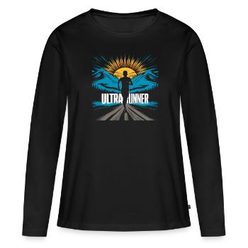 Ultramarathons Ultrarunning Ultramarathon Runners - Women's Premium Organic Long Sleeve Shirt - black - Front - Julia (174cm)