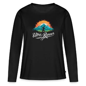 Ultramarathons Ultrarunning Ultramarathon Runners - Women's Premium Organic Long Sleeve Shirt - black - Front - Julia (174cm)