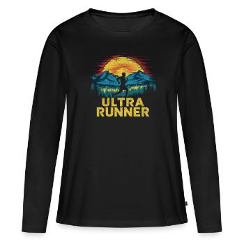 Ultramarathons Ultrarunning Ultramarathon Runners - Women's Premium Organic Long Sleeve Shirt - black - Front - Julia (174cm)