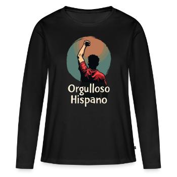 Stolze Hispanische Herkunft - Einheit und Stärke - Frauen Premium Bio Langarmshirt - Schwarz - Vorne - Julia (174cm)