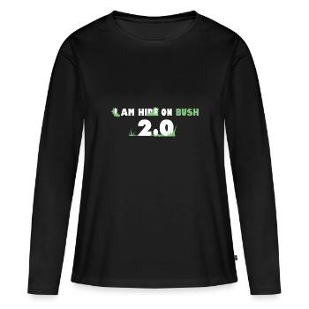 Hiding on Bush 2.0 - Women's Premium Organic Long Sleeve Shirt - black - Front - Julia (174cm)