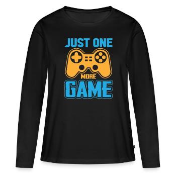 Un jeu de jeu gamer Nerd Jeu de jeu de jeu - T-shirt manches longues Premium bio Femme - noir - Devant - Julia (174cm)