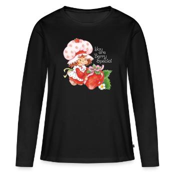 Charlotte Aux Fraises You Are Berry Special - T-shirt manches longues Premium bio Femme - noir - Devant - Julia (174cm)