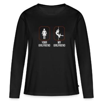 Pole Dance - Frauen Premium Bio Langarmshirt - Schwarz - Vorne - Julia (174cm)