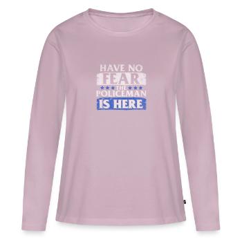Police cop cop gift - Women's Premium Organic Long Sleeve Shirt - dusky pink - Front - Julia (174cm)