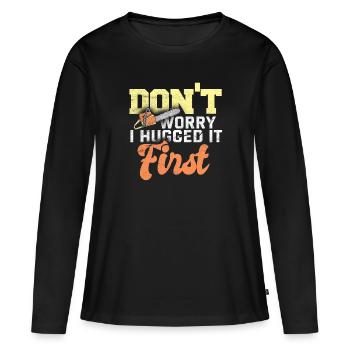 lumberjack - Women's Premium Organic Long Sleeve Shirt - black - Front - Julia (174cm)