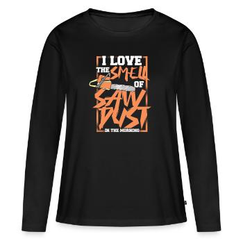 lumberjack - Women's Premium Organic Long Sleeve Shirt - black - Front - Julia (174cm)