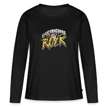 Électricien électrique électrique technologie flash cadeau - T-shirt manches longues Premium bio Femme - noir - Devant - Julia (174cm)