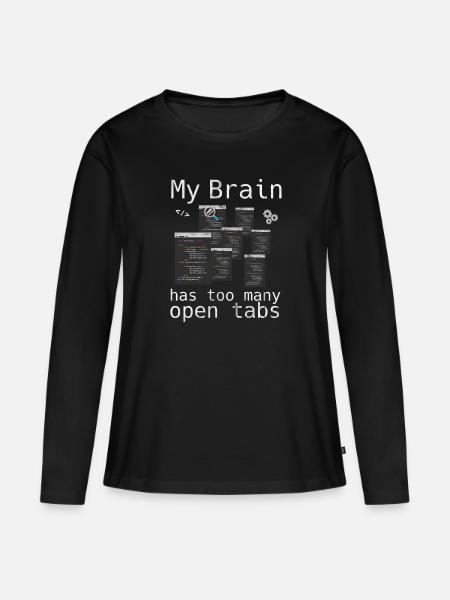 Programmierer - Frauen Premium Bio Langarmshirt - Schwarz