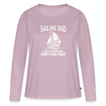 sailing - Women's Premium Organic Long Sleeve Shirt - dusky pink - Front - Julia (174cm)