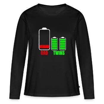 Zwillinge - Frauen Premium Bio Langarmshirt - Schwarz - Vorne - Julia (174cm)