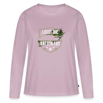 Panzer - Frauen Premium Bio Langarmshirt - Altrosa - Vorne - Julia (174cm)