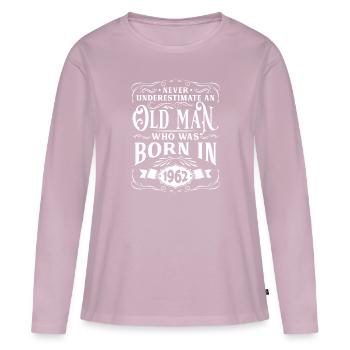Birthday 1962 Party Alter Established Year of construction - Women's Premium Organic Long Sleeve Shirt - dusky pink - Front - Julia (174cm)