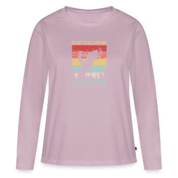 Schneemobil Snowmobiling - Frauen Premium Bio Langarmshirt - Altrosa - Vorne - Julia (174cm)