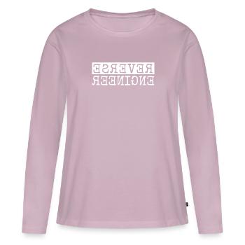 Reverse Engineer Software Engineer Developer - Women's Premium Organic Long Sleeve Shirt - dusky pink - Front - Julia (174cm)