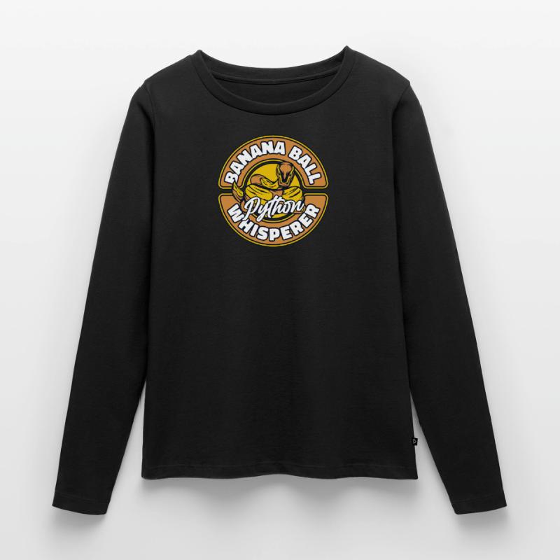 Boule de banane Python Chuchoter Python Boule de banane T-shirt manches longues Premium bio Femme