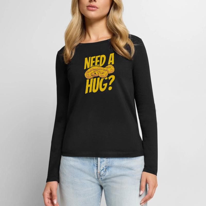 Need A Hug Python Snake Python Breeder Banana Women's Premium Organic Long Sleeve Shirt