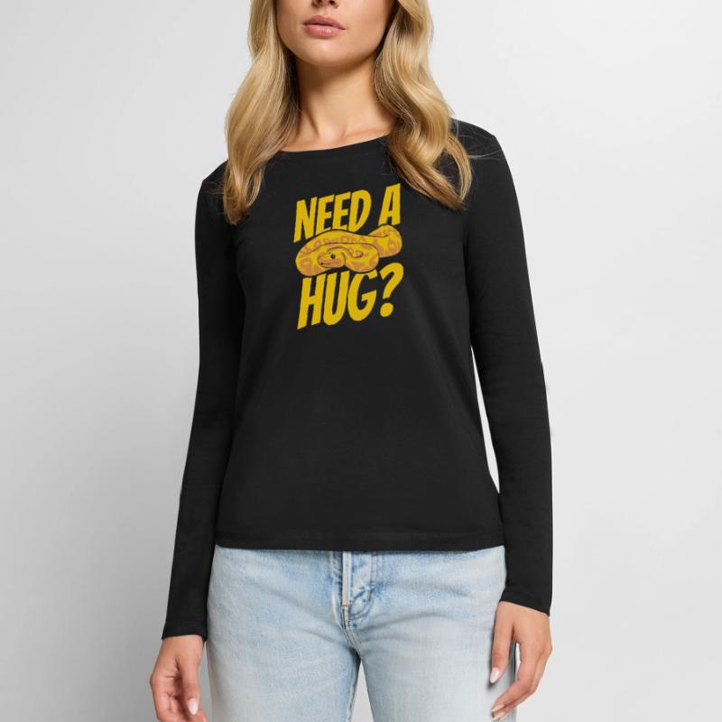 Need A Hug Python Snake Python Breeder Banana Women's Premium Organic Long Sleeve Shirt