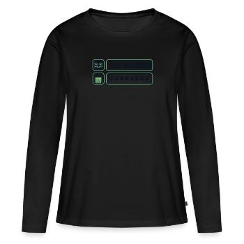 Je connais votre mot de passe Phishing Renifleur Grey Hat - T-shirt manches longues Premium bio Femme - noir - Devant - Julia (174cm)