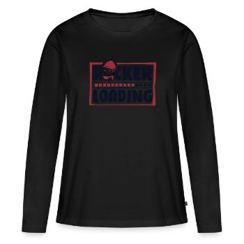 Chargement par pirate Phishing Sniffer Social - T-shirt manches longues Premium bio Femme - noir - Devant - Julia (174cm)