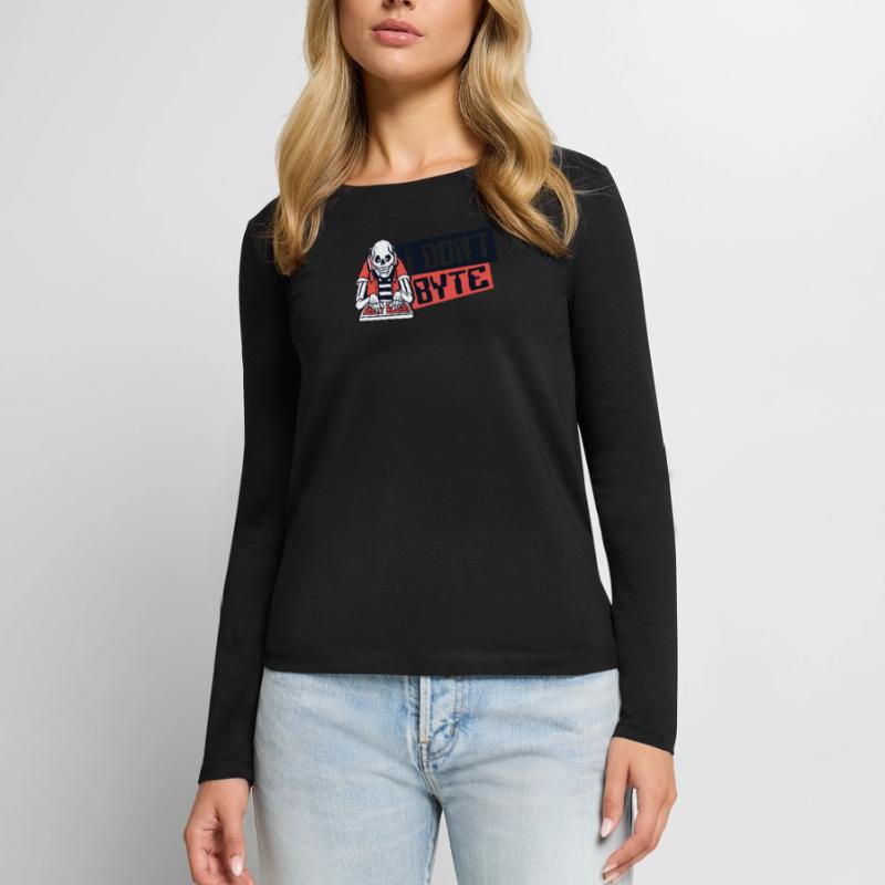 I Don't Byte Softwareingenieur Developer Coder Frauen Premium Bio Langarmshirt