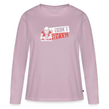 I Don't Byte Softwareingenieur Developer Coder - Frauen Premium Bio Langarmshirt - Altrosa - Vorne - Julia (174cm)