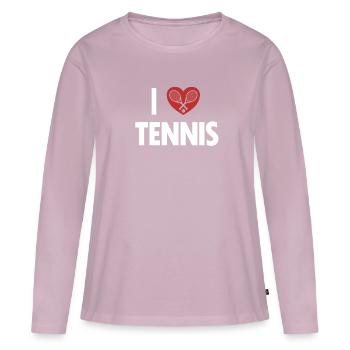 I love Tennis Tennis Coach Tennis Player Tennis - Women's Premium Organic Long Sleeve Shirt - dusky pink - Front - Julia (174cm)