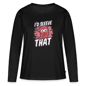 Je mettrais ce gastro-entérologue bariatrique - T-shirt manches longues Premium bio Femme - noir - Devant - Julia (174cm)