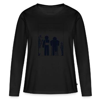 Bone Fractures Chinese Hanzi Broken Bone Bone - Women's Premium Organic Long Sleeve Shirt - black - Front - Julia (174cm)
