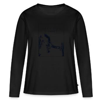 Capoeira Chinesischer Hanzi Ginga Capoeirista Tanz - Frauen Premium Bio Langarmshirt - Schwarz - Vorne - Julia (174cm)