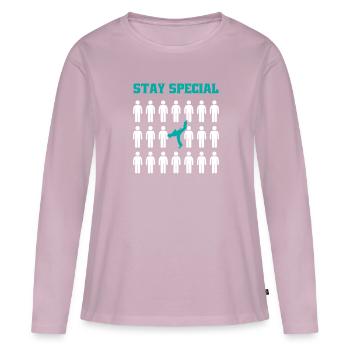 Stay Special Ginga Capoeirista Tanzprofi - Frauen Premium Bio Langarmshirt - Altrosa - Vorne - Julia (174cm)