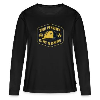 Die Spaltung ist meine Mission Energie Urannuklear - Frauen Premium Bio Langarmshirt - Schwarz - Vorne - Julia (174cm)