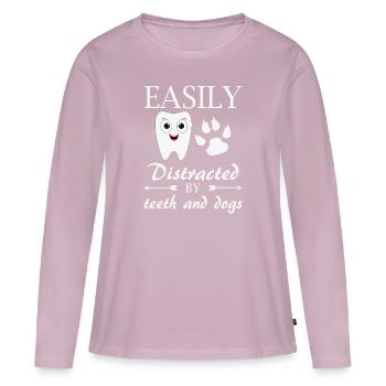 Nurse orthodontics appointments x-ray - Women's Premium Organic Long Sleeve Shirt - dusky pink - Front - Julia (174cm)