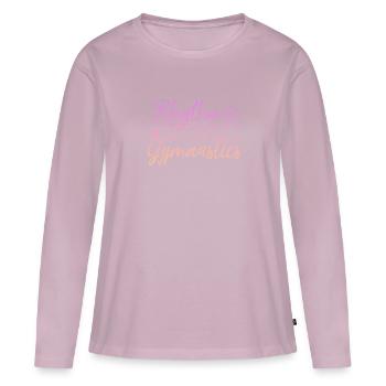 Rhythmic gymnastics gift - Women's Premium Organic Long Sleeve Shirt - dusky pink - Front - Julia (174cm)