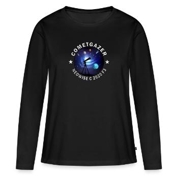 NEOWISE C 2020 F3 Comète étoile cadeau astronomie - T-shirt manches longues Premium bio Femme - noir - Devant - Julia (174cm)