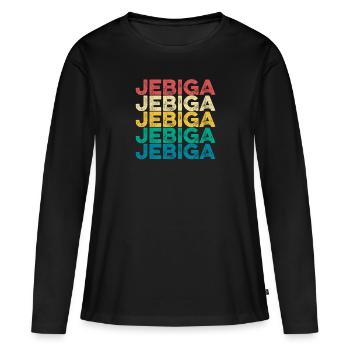 Jebiga rôti Yougoslavie disant Balkan Yugo - T-shirt manches longues Premium bio Femme - noir - Devant - Julia (174cm)
