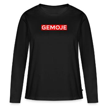 Gemoje Hessisch dialecte cadeau de dialecte de la Sarre - T-shirt manches longues Premium bio Femme - noir - Devant - Julia (174cm)