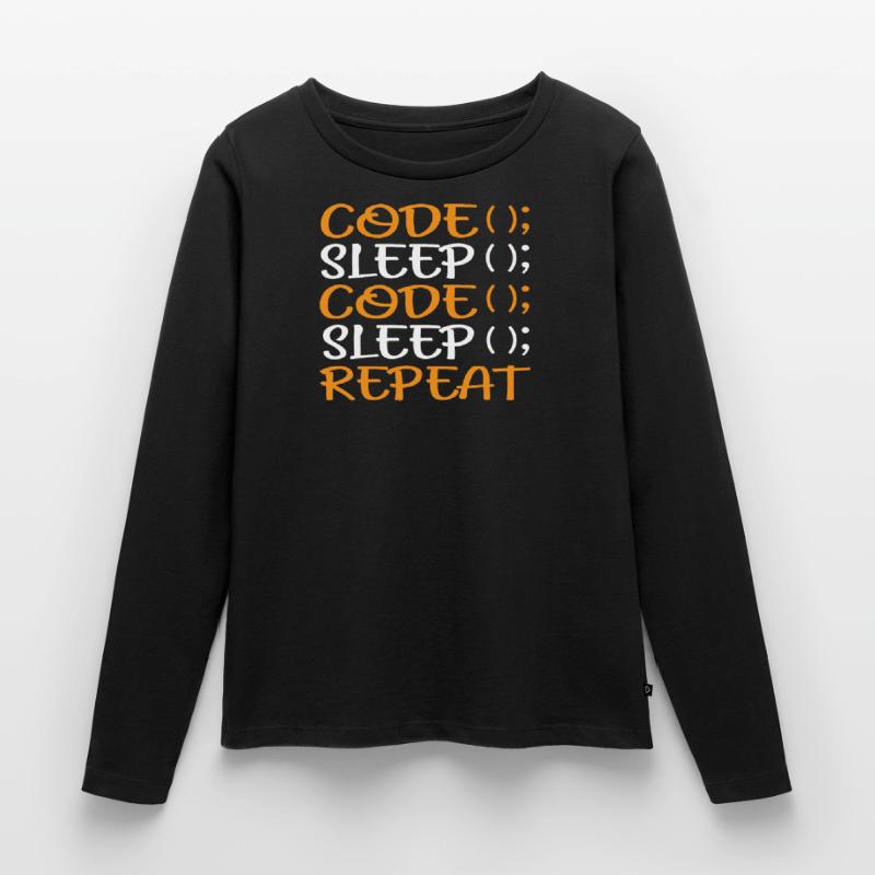 Programmeur Coding Admin Funny Gift T-shirt manches longues Premium bio Femme