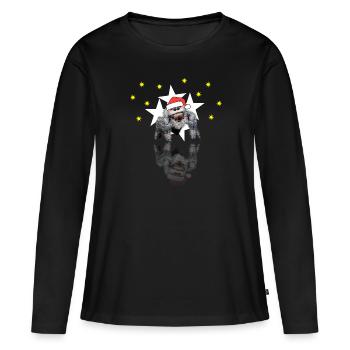 Araignée de Noël araignée araignée - T-shirt manches longues Premium bio Femme - noir - Devant - Julia (174cm)