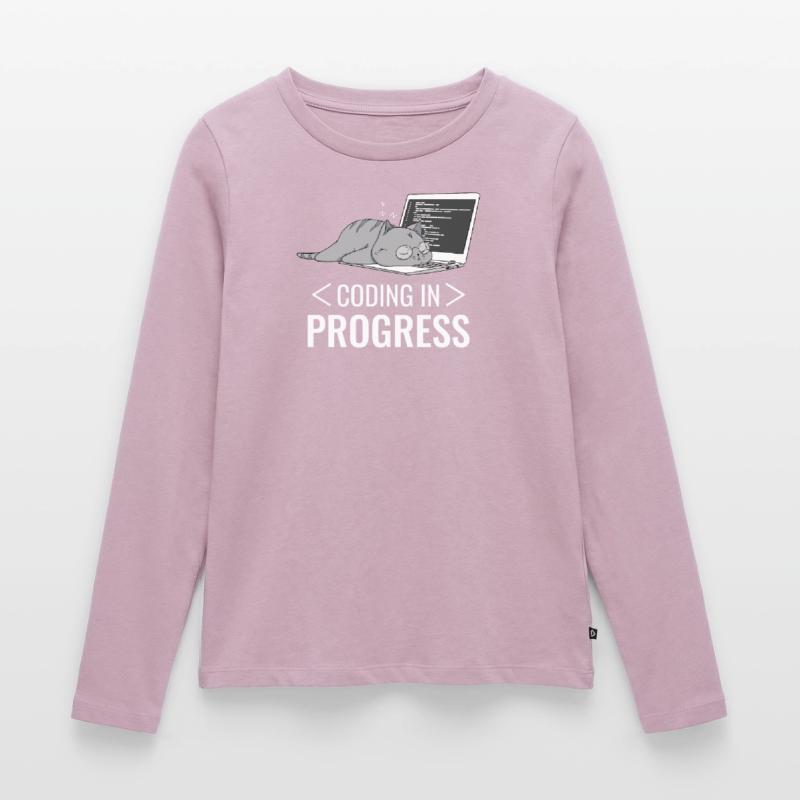 Programming Computer Nerd Cat Women's Premium Organic Long Sleeve Shirt