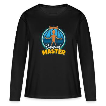 Puppet Master Puppeteer Doll - Women's Premium Organic Long Sleeve Shirt - black - Front - Julia (174cm)