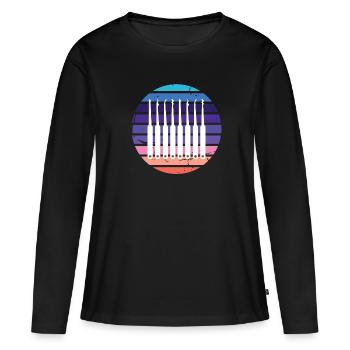 Lockpicking Retro Lockpicking Lockpicker - Frauen Premium Bio Langarmshirt - Schwarz - Vorne - Julia (174cm)