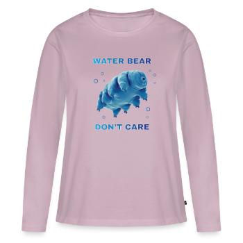 Water Bear Don't Care Tardigrades - Women's Premium Organic Long Sleeve Shirt - dusky pink - Front - Julia (174cm)