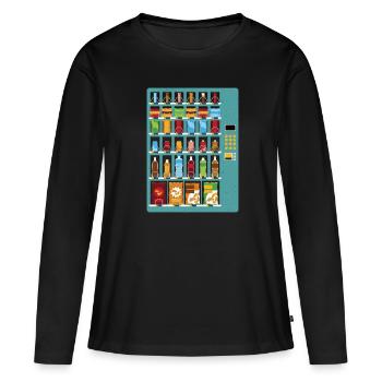 Vending machine Beverage vending machines - Women's Premium Organic Long Sleeve Shirt - black - Front - Julia (174cm)