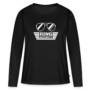 Ring Security Ring Bearer Wedding Wedding - Women's Premium Organic Long Sleeve Shirt - black - Front - Julia (174cm)
