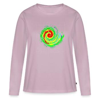 Fascinating Storm Tornado Vortex - Women's Premium Organic Long Sleeve Shirt - dusky pink - Front - Julia (174cm)