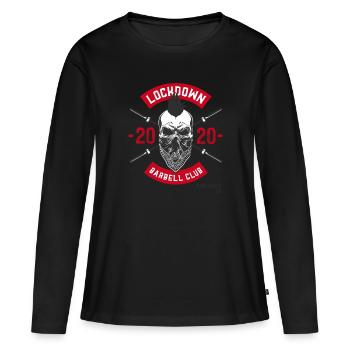 Sperrung 3 - Frauen Premium Bio Langarmshirt - Schwarz - Vorne - Julia (174cm)