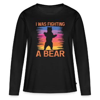Bears Brown Bear Polar Bear Bear - Women's Premium Organic Long Sleeve Shirt - black - Front - Julia (174cm)