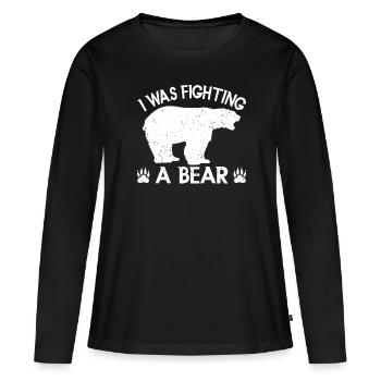 Bears Brown Bear Polar Bear Bear - Women's Premium Organic Long Sleeve Shirt - black - Front - Julia (174cm)